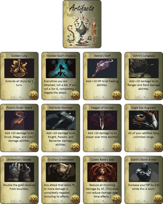 Artifact Cards